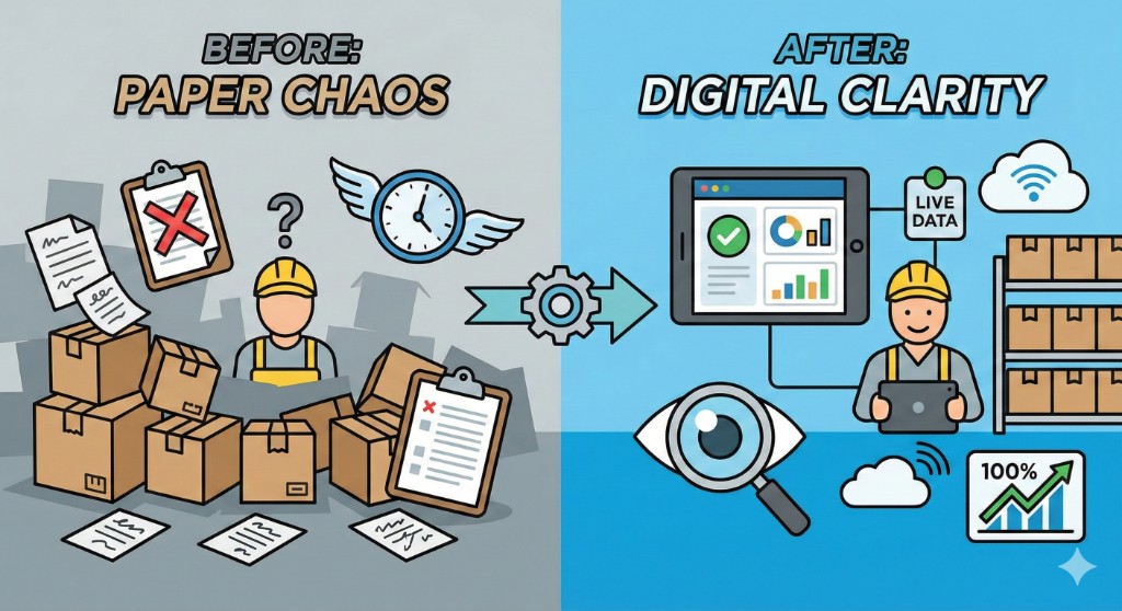 Peak Marketing warehouse transformation from paper-based chaos to digital clarity with eveXso WMS